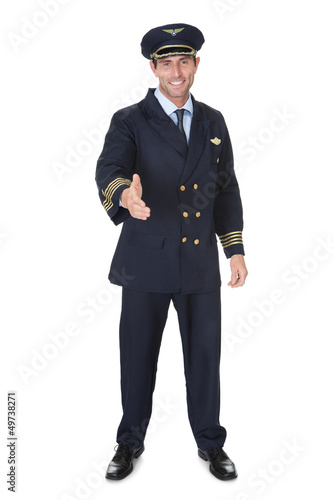 Portrait of confident pilot