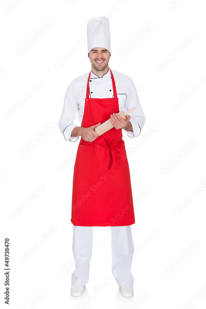 Portrait of cheerful chef in uniform Portrait of cheerful chef in uniform