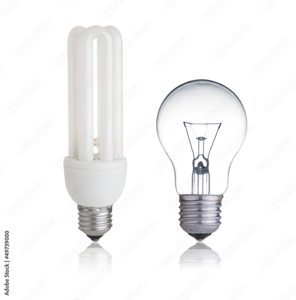 energy save light bulb normal bulb and with reflection energy save light bulb normal bulb and with reflection