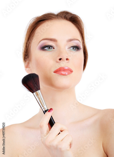 portrait of beautiful woman...