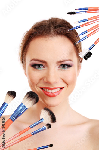 portrait of beautiful woman...