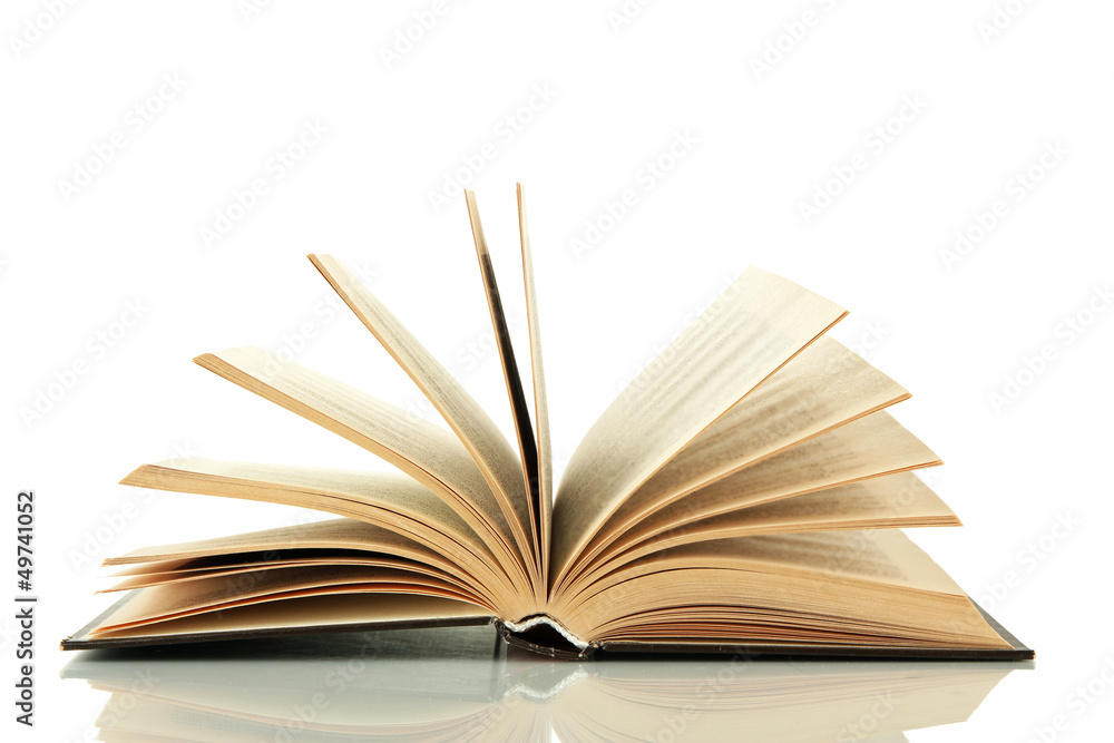 Opened book isolated on white Opened book isolated on white
