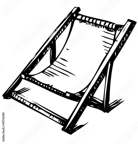 Wooden collapsible chaise lounge for rest