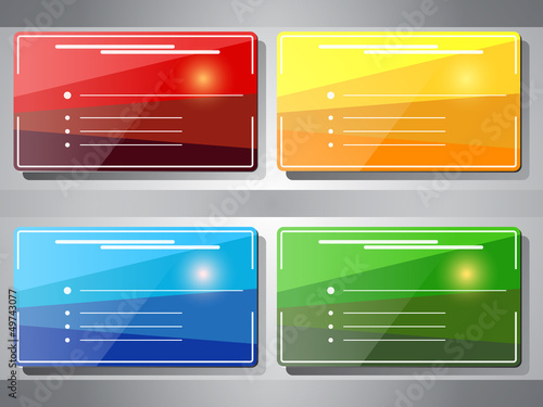 Business cards vector set