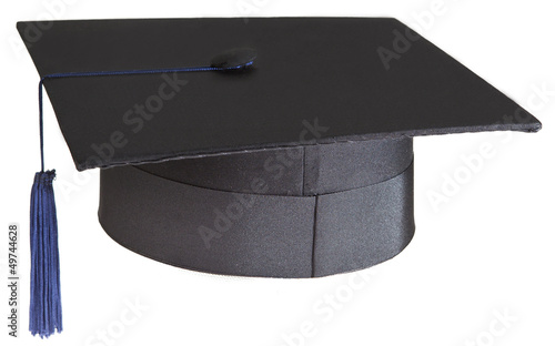 mortarboard on white background