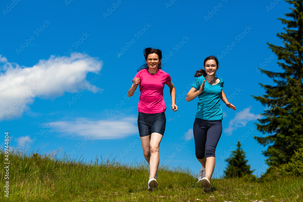 Women running