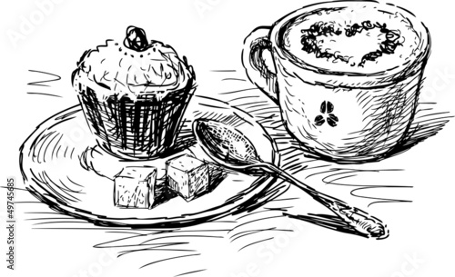 coffee with cake