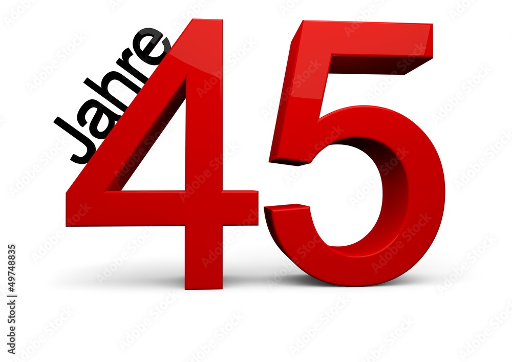 Fototapeta premium 45 Jahre