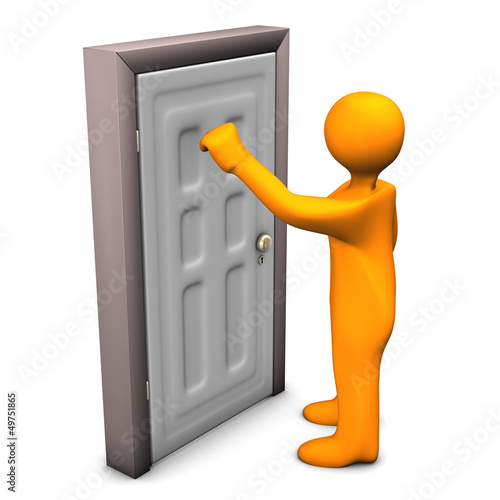 Obraz na plátně Frontdoor Knocking