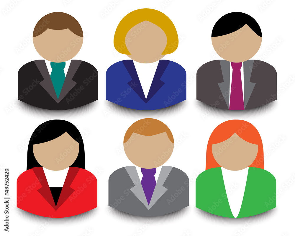 Business people avatars Business people avatars