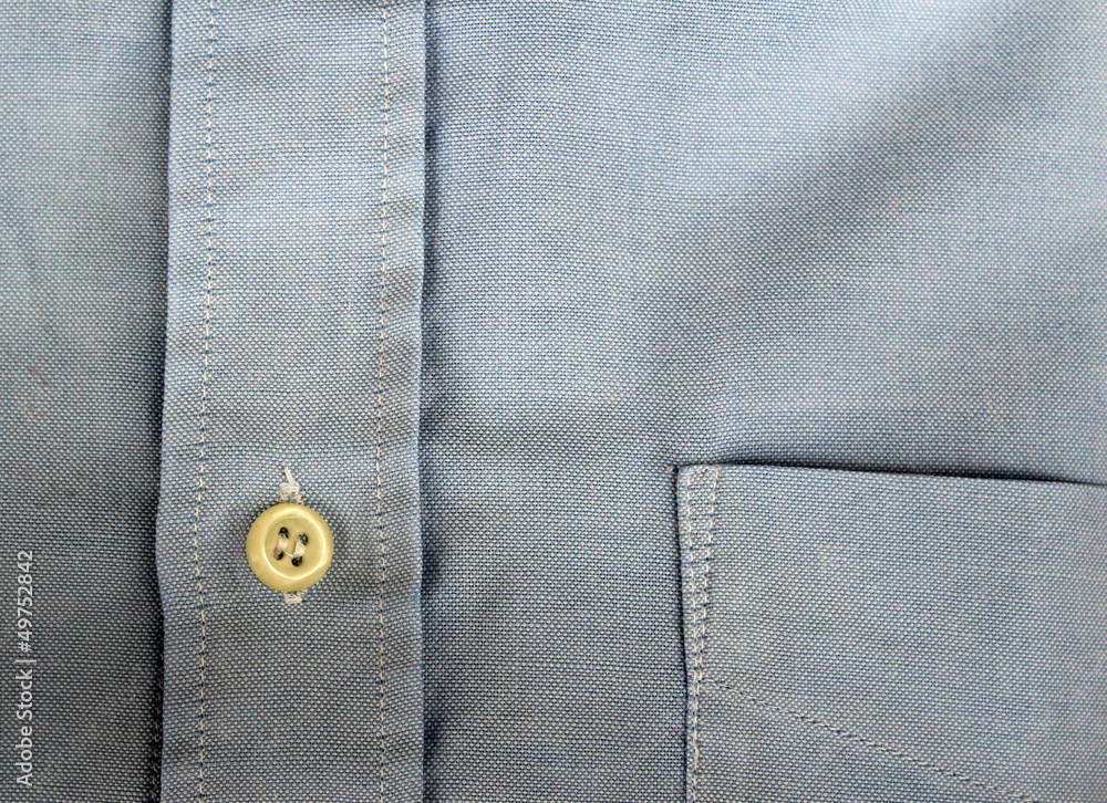 Close up shirt with pocket and button Close up shirt with pocket and button