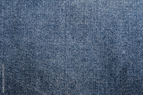 Blue Background Close-up Texture Denim Jeans Cloth