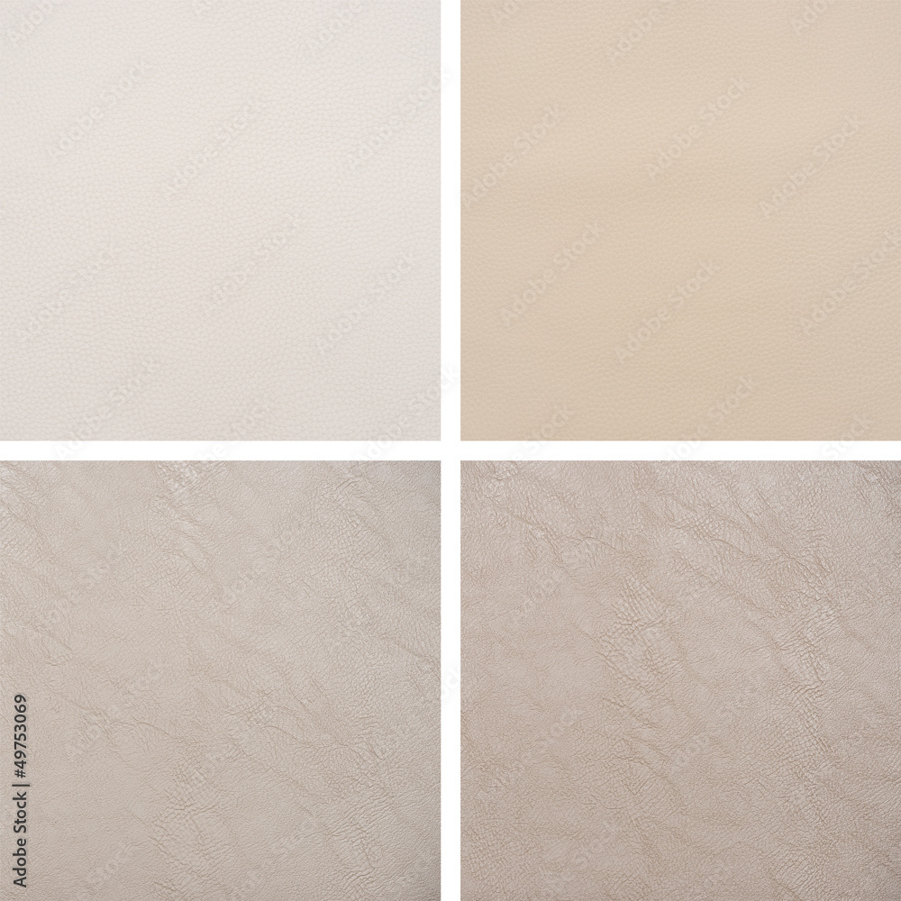 Fototapeta premium Set from backgrounds of leather texture