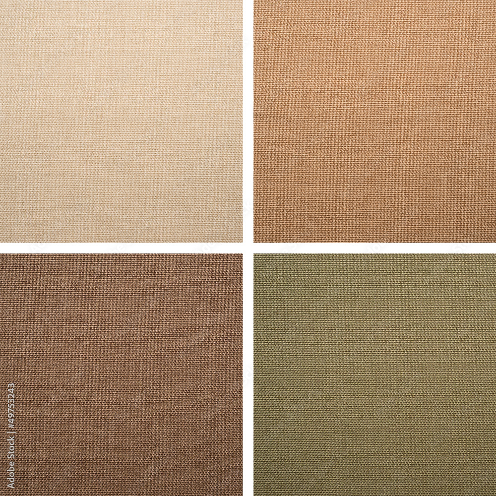 Fototapeta premium Set from backgrounds of textile texture