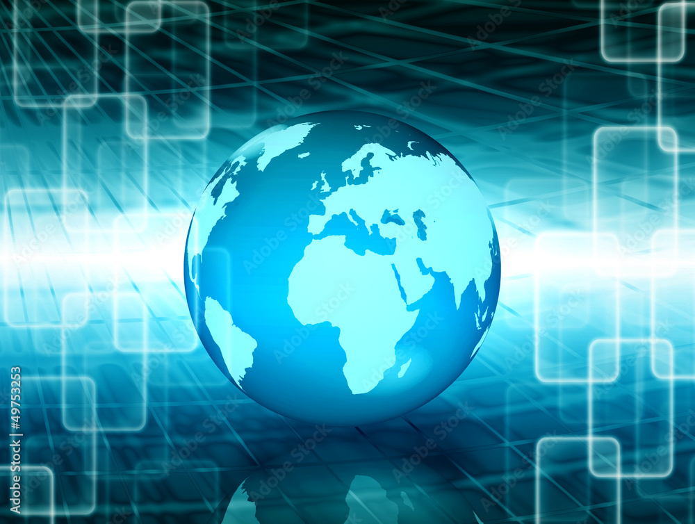 abstract world technology background abstract world technology background