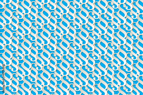Paragraf Papier MusterHintergrund Blau