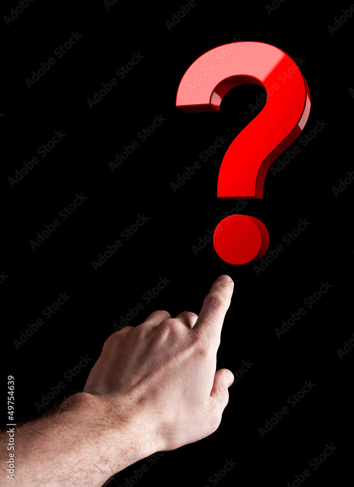 Man's hand showing finger isolated on black background Man's hand showing finger isolated on black background