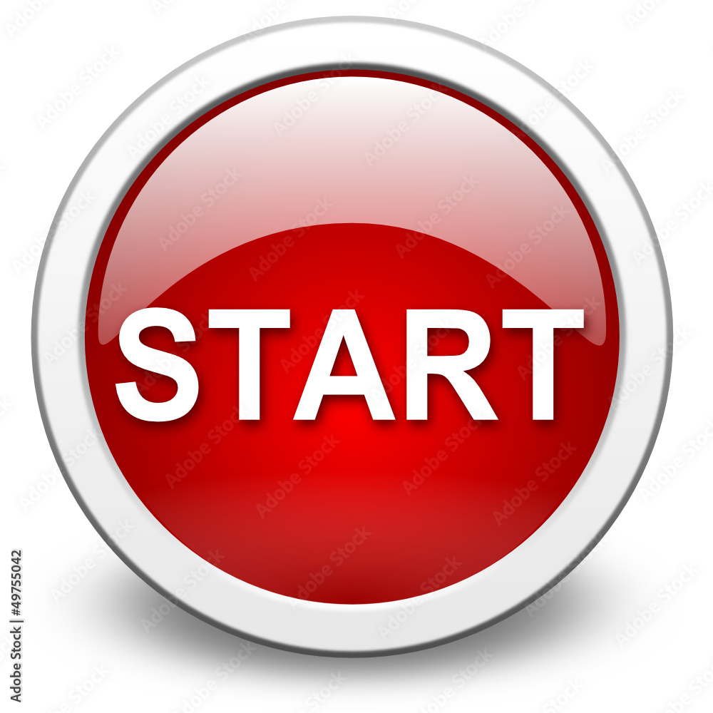 Start-icon, Vektor rot Start-icon, Vektor rot