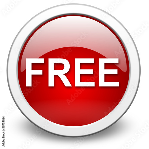 FREE, push-button, vector