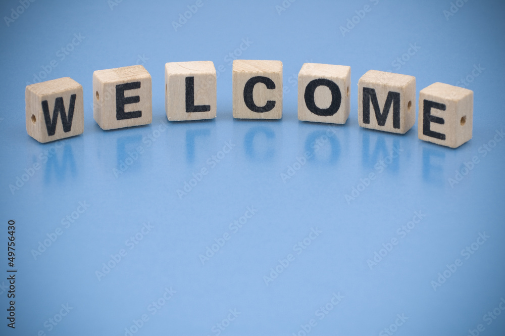 Obraz premium Word WELCOME