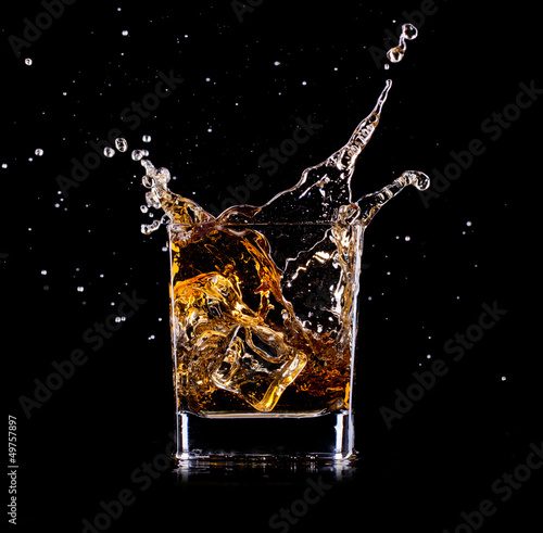 Close-up of glass with whisky