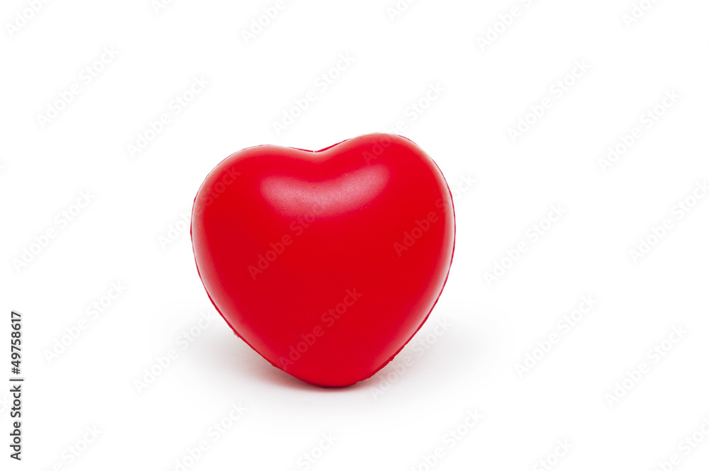 A red heart isolated on white background A red heart isolated on white background