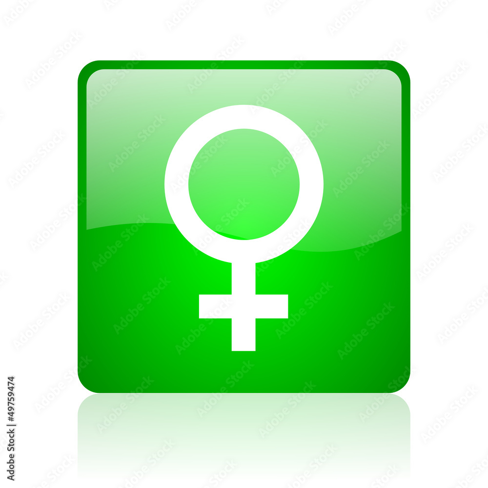 sex green square web icon on white background sex green square web icon on white background