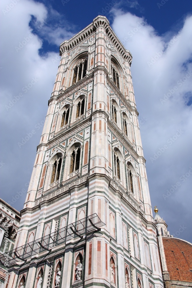 Florence Cathedral campanile in Italy