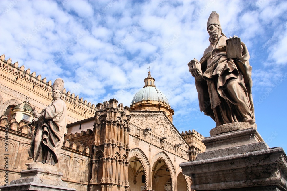 Palermo cathedral art, Sicily, Italy