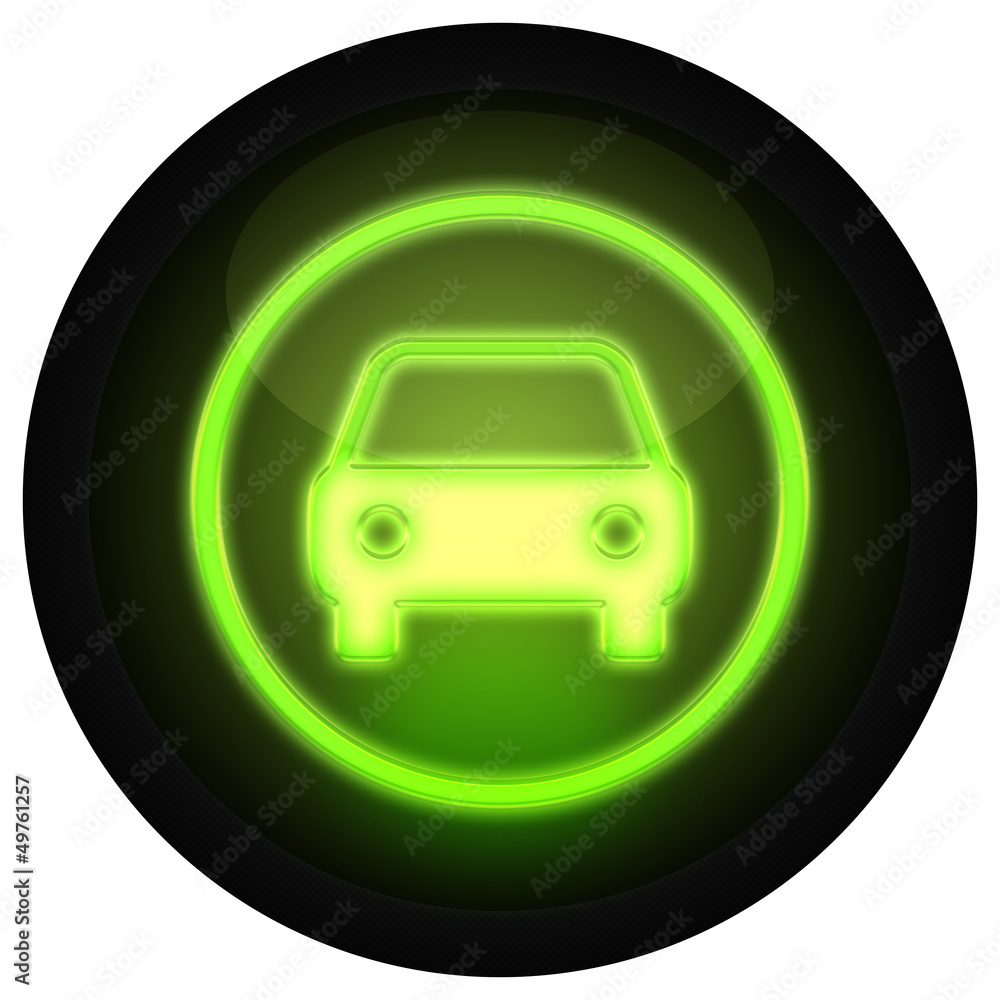 Obraz premium Button Auto Grün