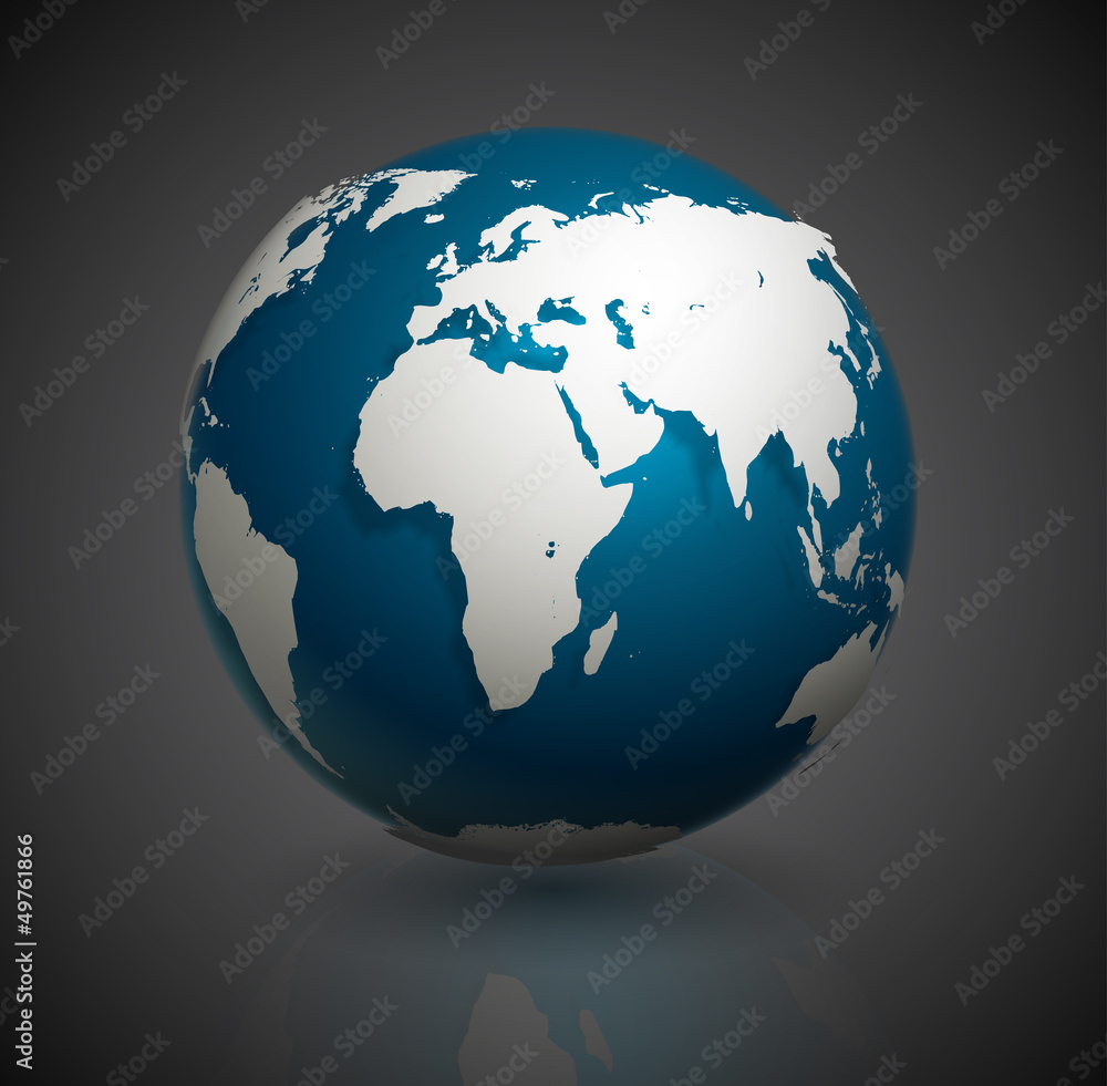 Fototapeta premium Vector Globe Icon
