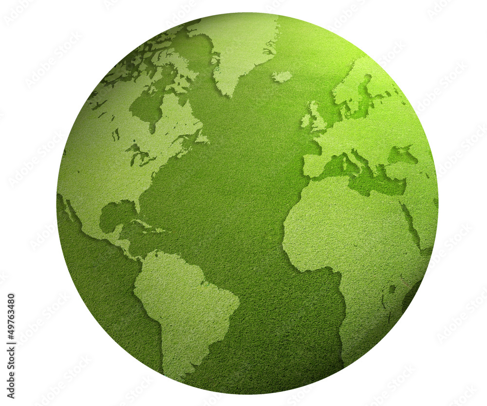 Green World globe Stock Photo Adobe Stock