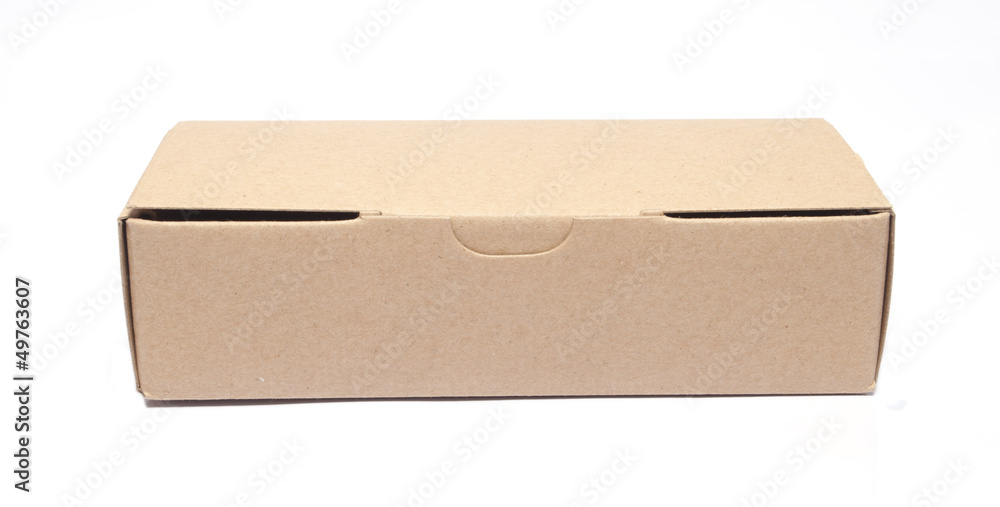 carton square brown open lid isolated on white background carton square brown open lid isolated on white background