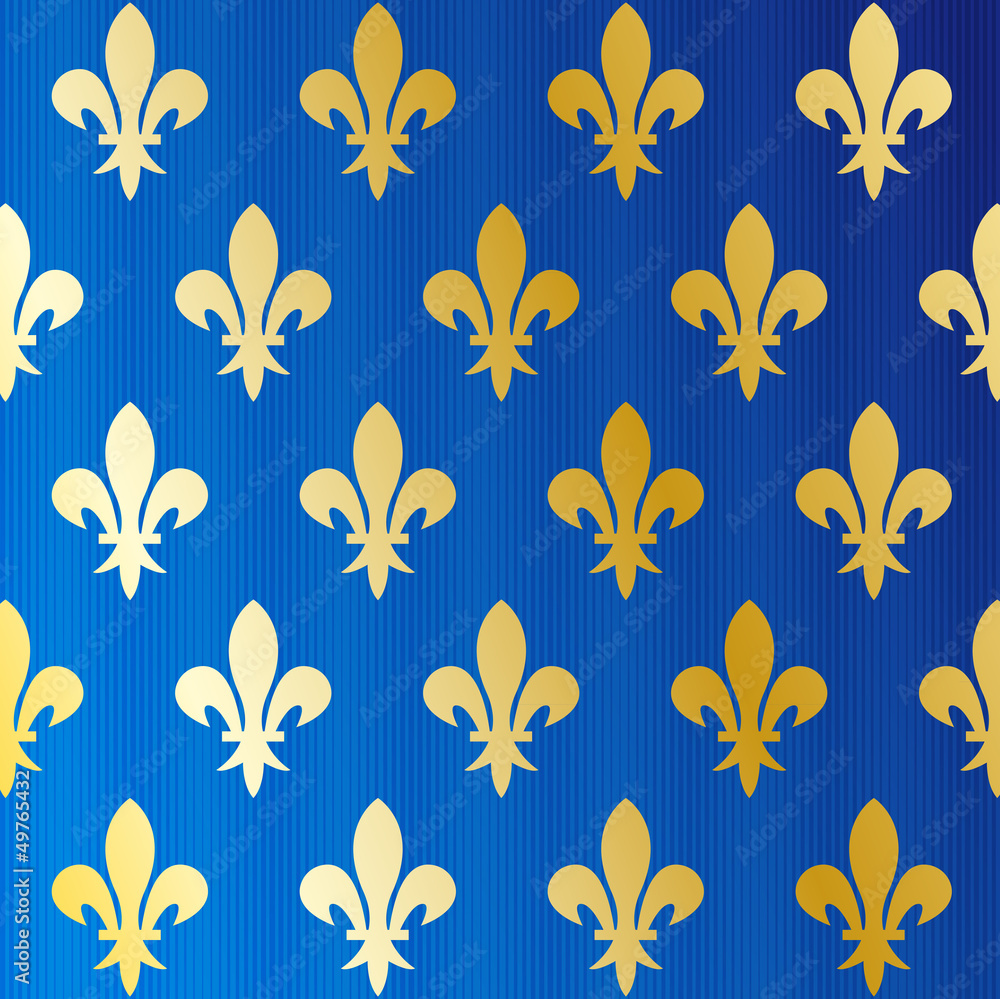 Fleurs de lys - wallpaper Stock Vector | Adobe Stock