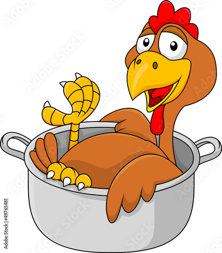 Chicken in the saucepan