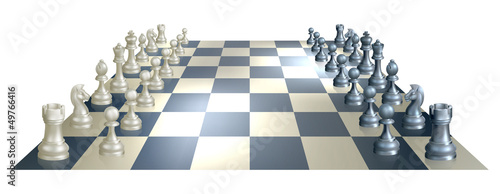 Chess board and pieces