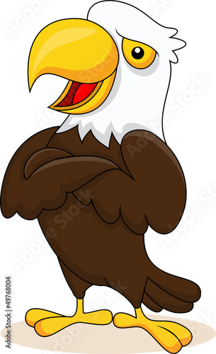 Eagle cartoon posing