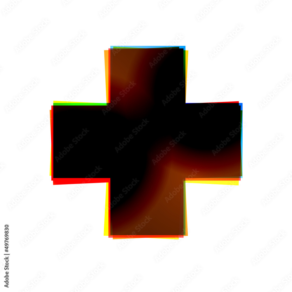 Obraz premium Vector abstract icon on white background. Eps10