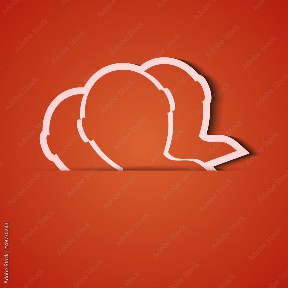 Vector background. Orange icon applique. Eps10 Vector background. Orange icon applique. Eps10