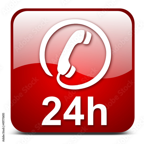 24h phone, vector button