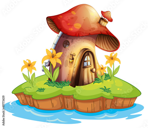 A mushroom house