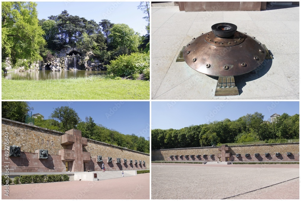 Obraz premium Hauts de Seine, mémorial du mont Valérien en 4 photos