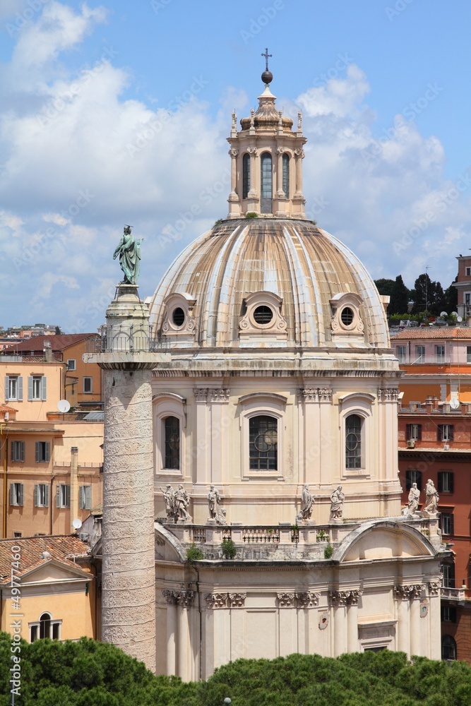 Rome, Italy - Santa Maria di Loreto and Trajan's Column