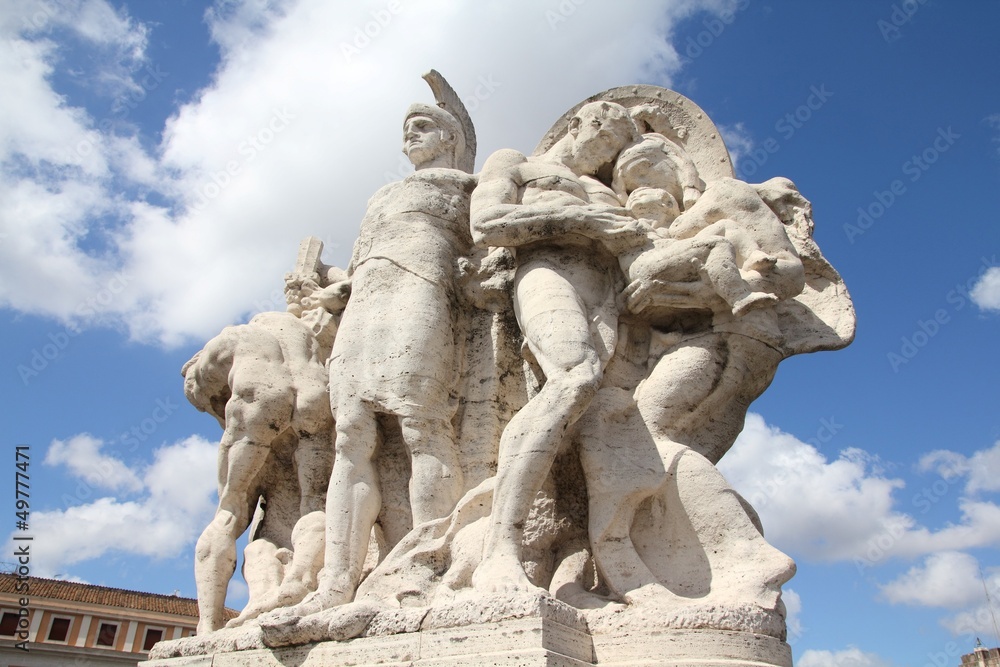 Rome monument - Vittorio Emanuele II bridge