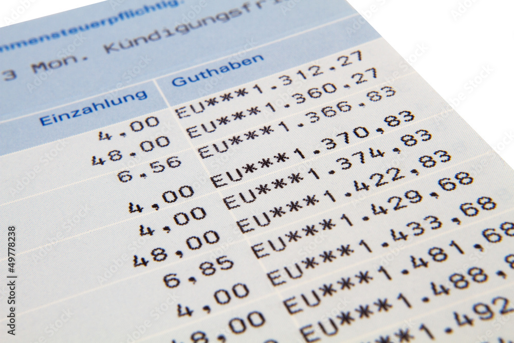 Fototapeta premium Account book