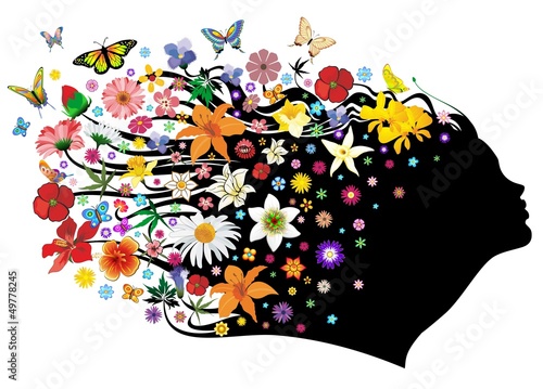 Mother Nature Springtime-Madre Natura Primavera-Vector