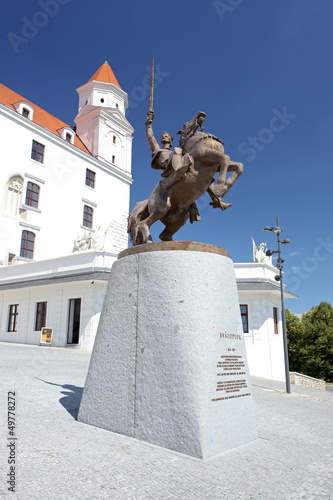 Statue of king Svatopluk photo