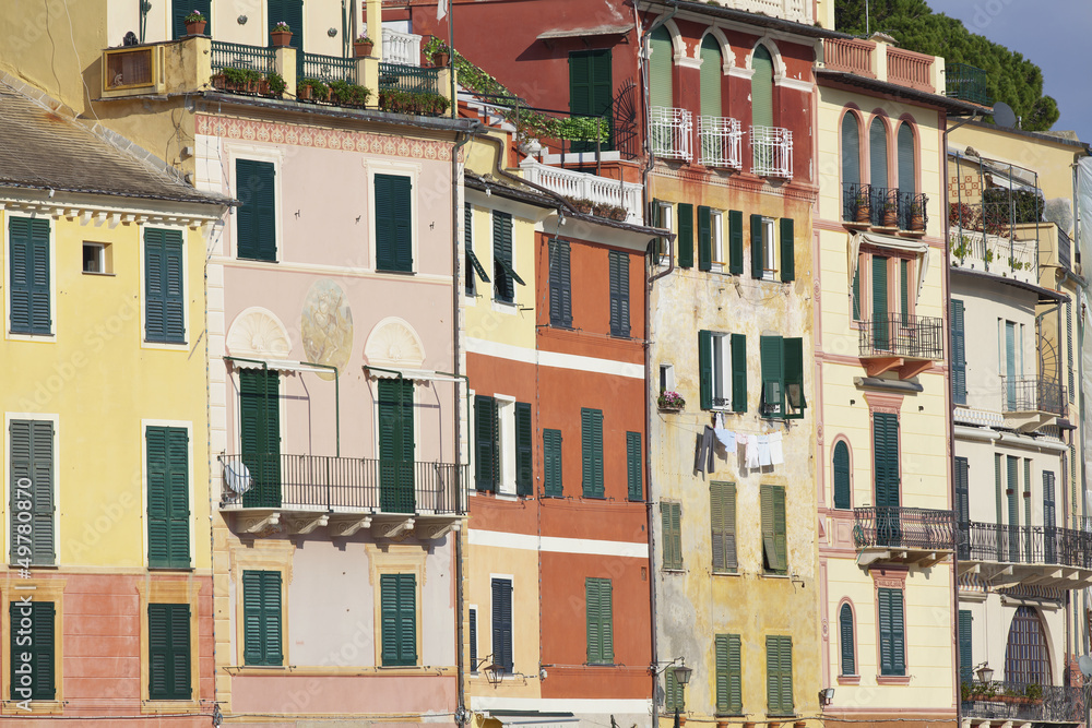 Portofino houses color image
