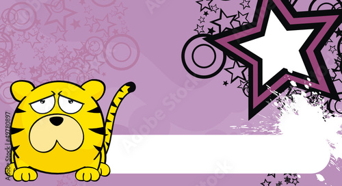 tiger ball cartoon background9 photo