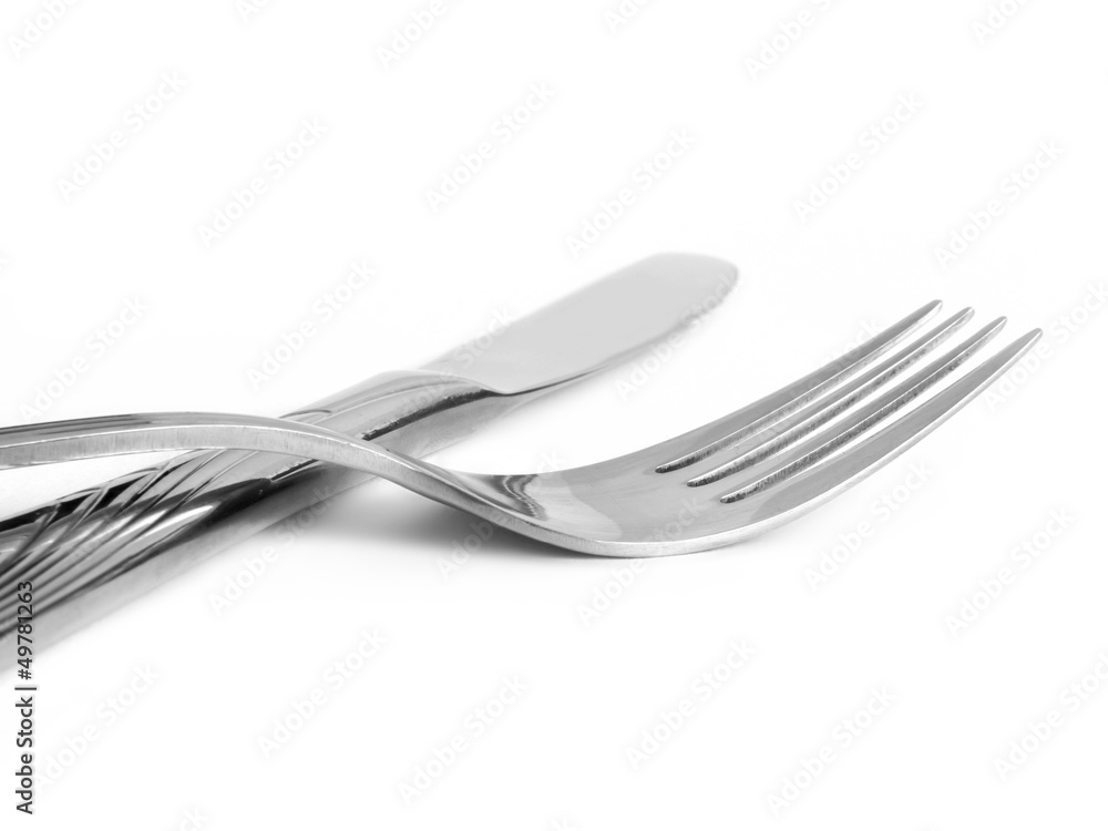 Cutlery on white background Cutlery on white background